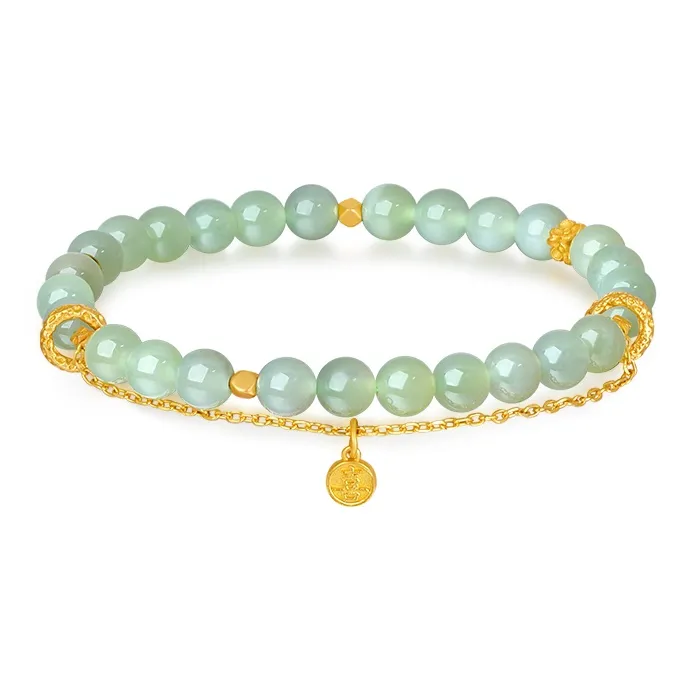 ZXIN JEWELRY Hetian Jade Bracelets Green Jade Women's-1