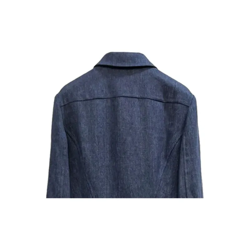 Chloe FW22 Long Sleeved Dresses Women's Blue-6