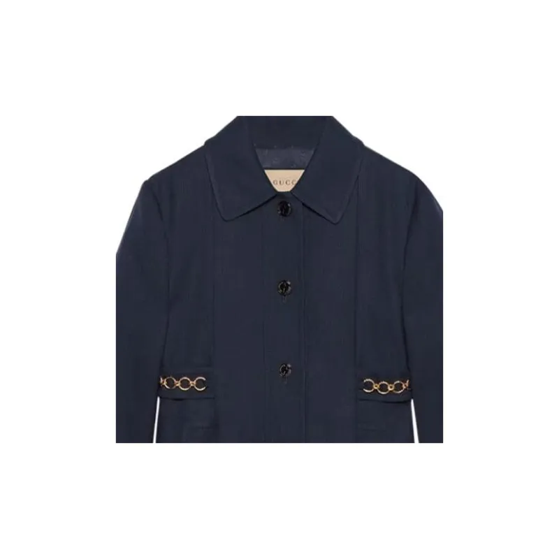 GUCCI Chain detail Button up Jacket-3