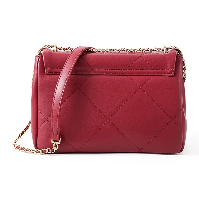 Vigno Synthetic Leather Shoulder Bag, Crossbody Bag Women's Red-4