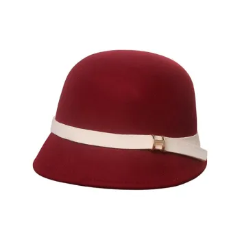Peach Tea Thousand Gold Australian Wool Blend Top Hats Women's