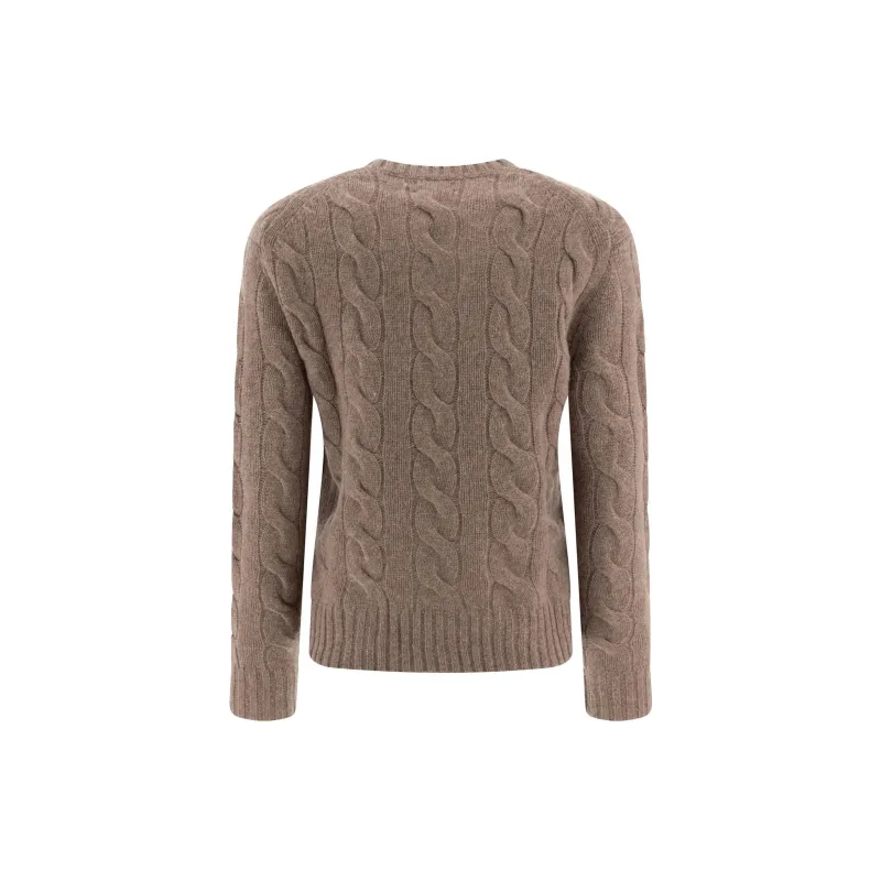 Polo Ralph Lauren Pony Embroidered Cable-Knitted Jumper-1