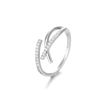 Floating Joy 925 Sterling Silver Zircon Rings Unisex Niche Trendy