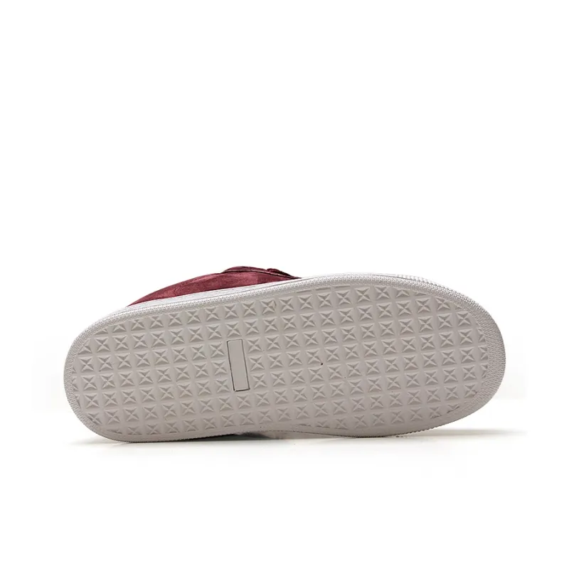 STUR YSN Wear resistant And Lightweight Low Top Skateboard Shoes Women's Burgundy-6