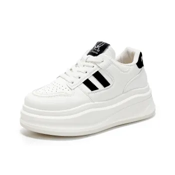 La Chapelle Cushioning Wear Resistant Skateboard Shoes Women's Black White