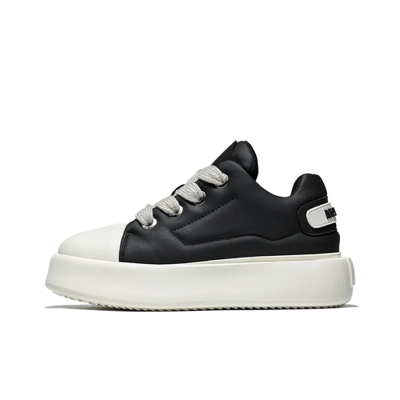MOERBAI Warm Cushioning Wear Resistant Height Increasing Low Top Skateboard Shoes Unisex-6