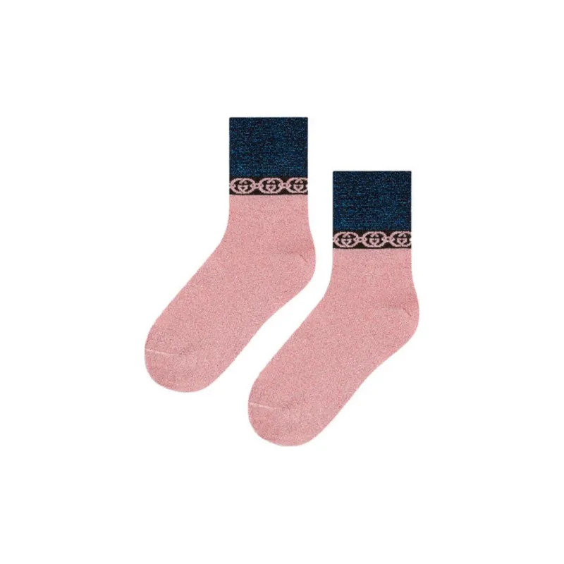 GUCCI Mid-Calf Socks Women's 1 Pack Pink-0