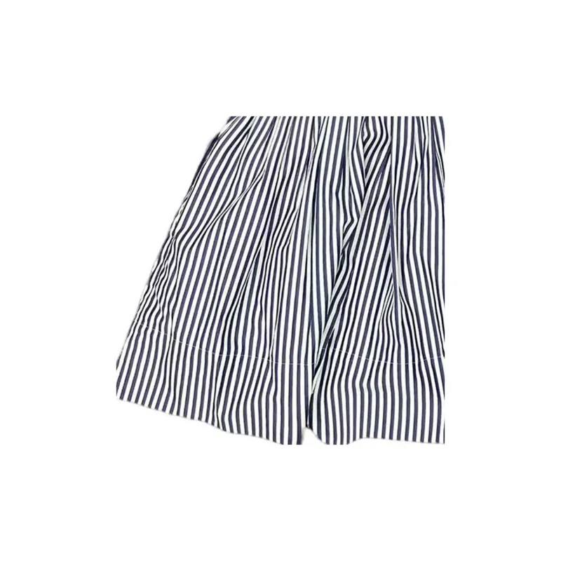 CHANEL Short-Sleeved Dresses Women's Blue-3