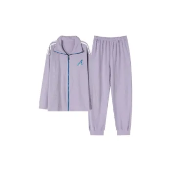 Lan Miao Pajama Set Women's Elegant Purple
