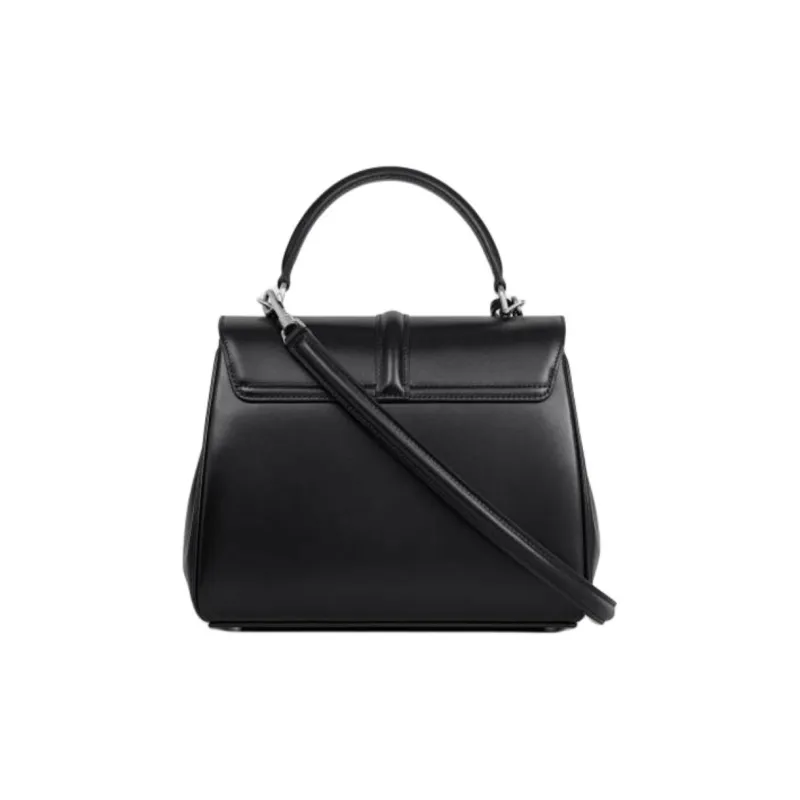 CELINE Calfskin Shoulder Bag, Crossbody Bag, Handbag Small Size Women's Black-2
