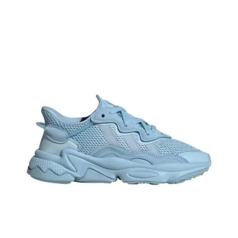 Adidas Originals Ozweego Anti Slip Wear Resistant Low Top Kids Lifestyle Shoes Blue Teenagers-1