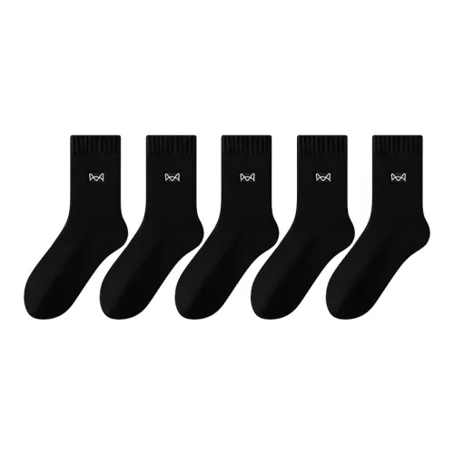 MIIOW Mid Calf Socks Unisex 5 Pack