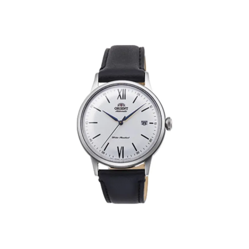 ORIENT Automatic Mechanical Movement Leather Strap Watch Men's Watches White Dial-0