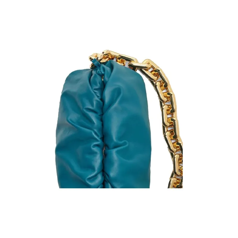 Bottega Veneta POUCH Cloud Bag Leather Handbag Clutch Women's Green-4