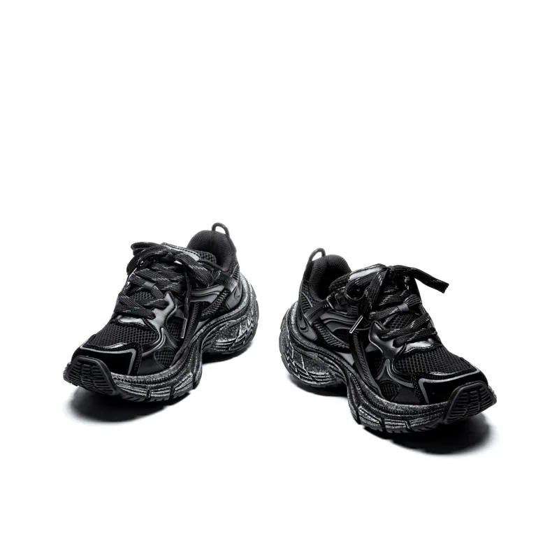KUX Cushioning Anti-Slip Wear-Resistant Breathability Low-Top Chunky Sneakers Unisex Box Included-24