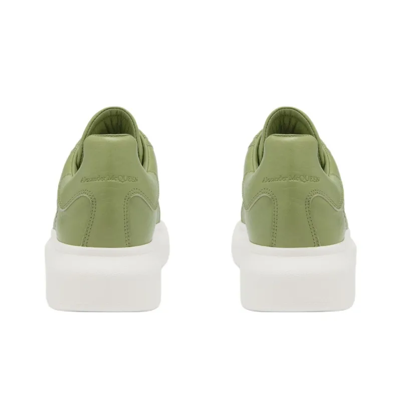 Alexander McQueen Oversized Low Top Casual Shoes Women's Olive-3