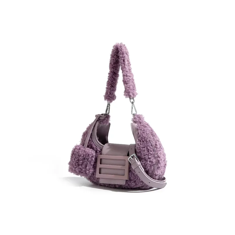 CAEISL&KCIEL Polyurethane Synthetic Leather Shoulder Bag Regular Women's Purple-1