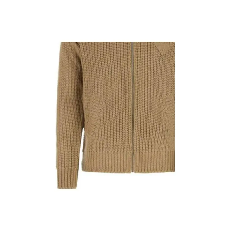 PRADA Zip Up Ribbed Knit Cardigan-6