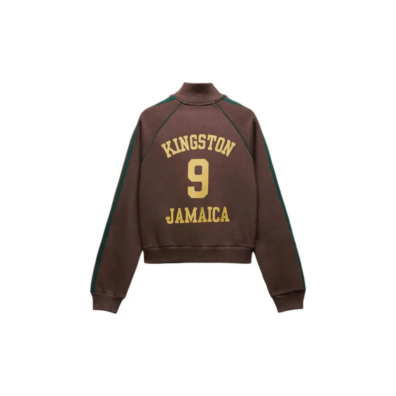 ZARA Sweatshirts Women's Brown-1