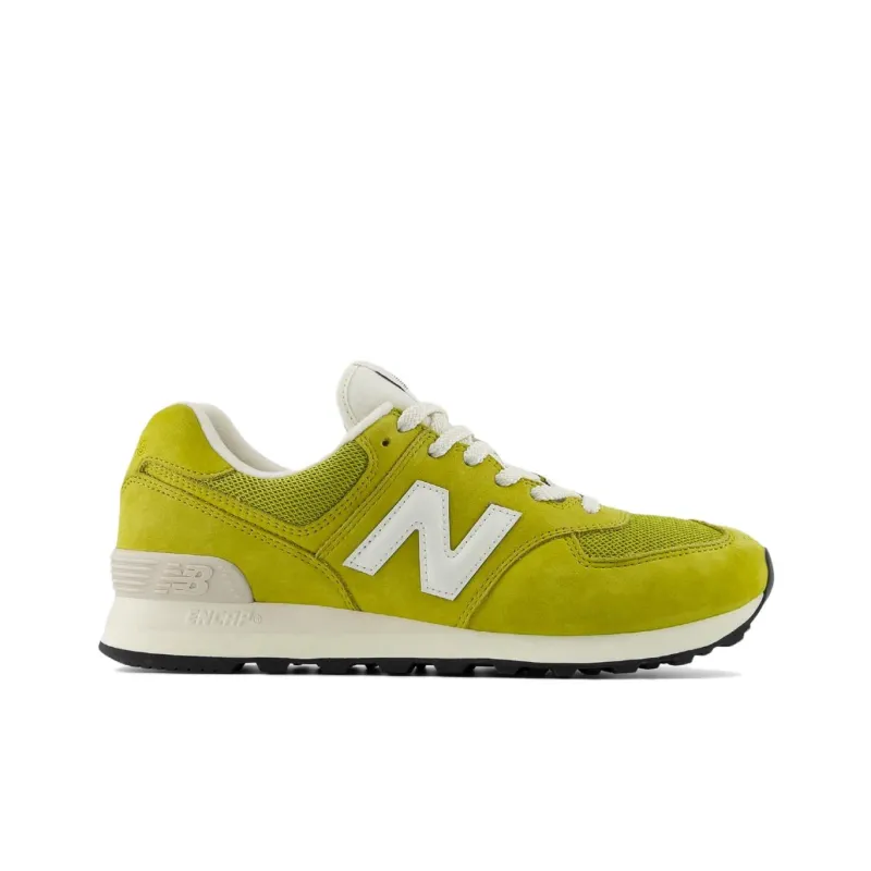 New Balance NB 574 Anti Slip Wear Resistant Low Top Casual Running Shoes Unisex Yellow Green-1