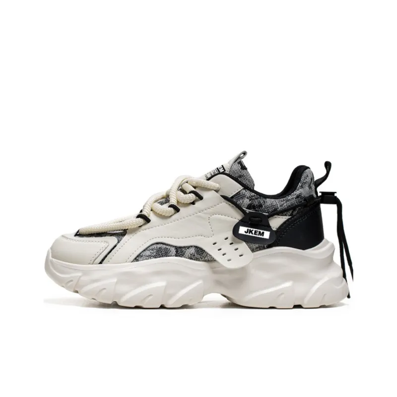 JKEM Cushioned Wear-Resistant Slip-Resistant Low-Top Chunky Sneakers Men's-0