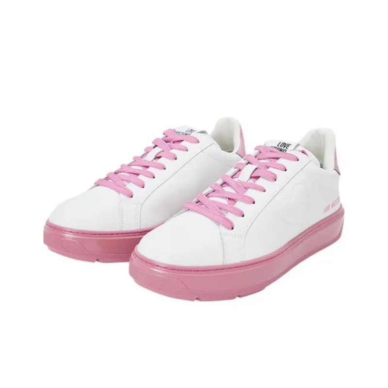 LOVE MOSCHINO Low Top Skateboard Shoes Women's Pink-2