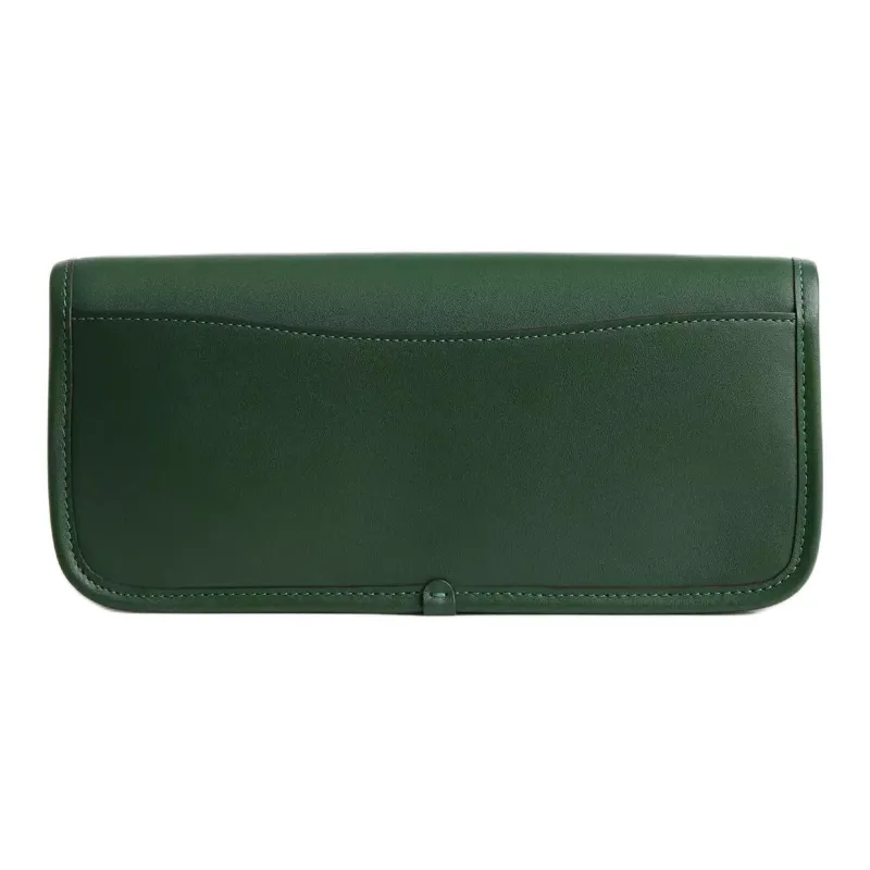 COACH Dinky Leather Shoulder Bag Crossbody Bag Handbag Women's Hunter Green-2