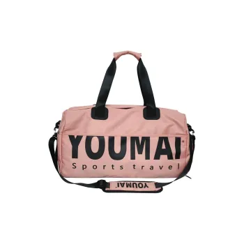 Travel Nylon Gym Bag Medium Size Unisex Pink/Red/Green/Khaki/Black