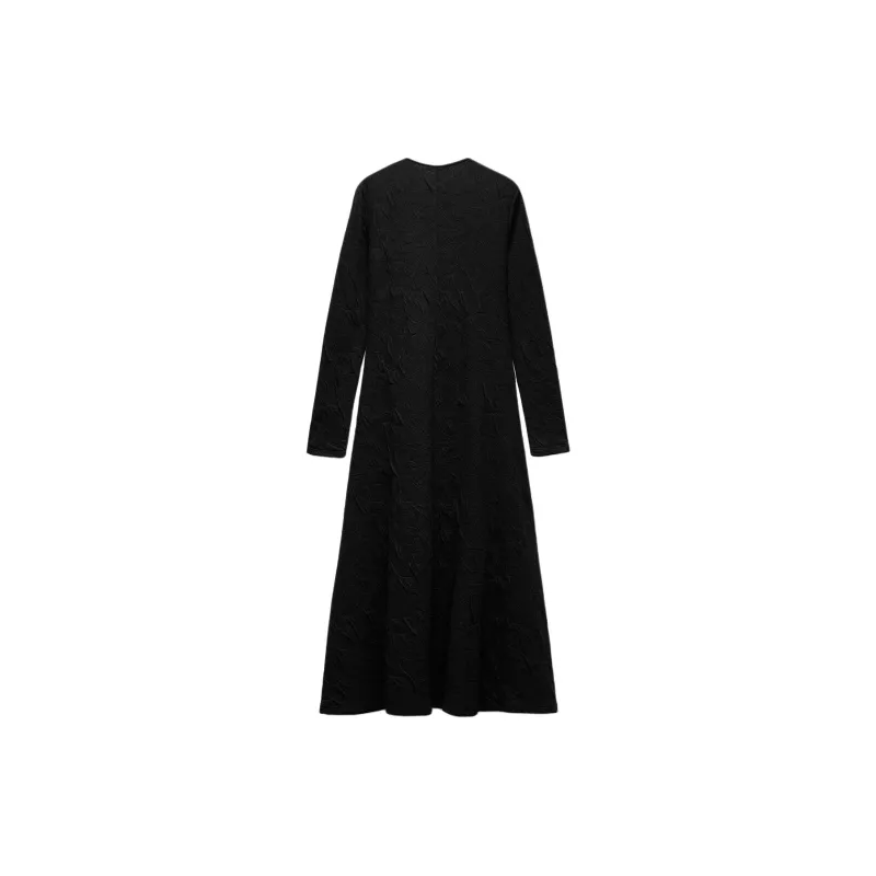 ZARA Long Sleeved Dresses Women's Black-1