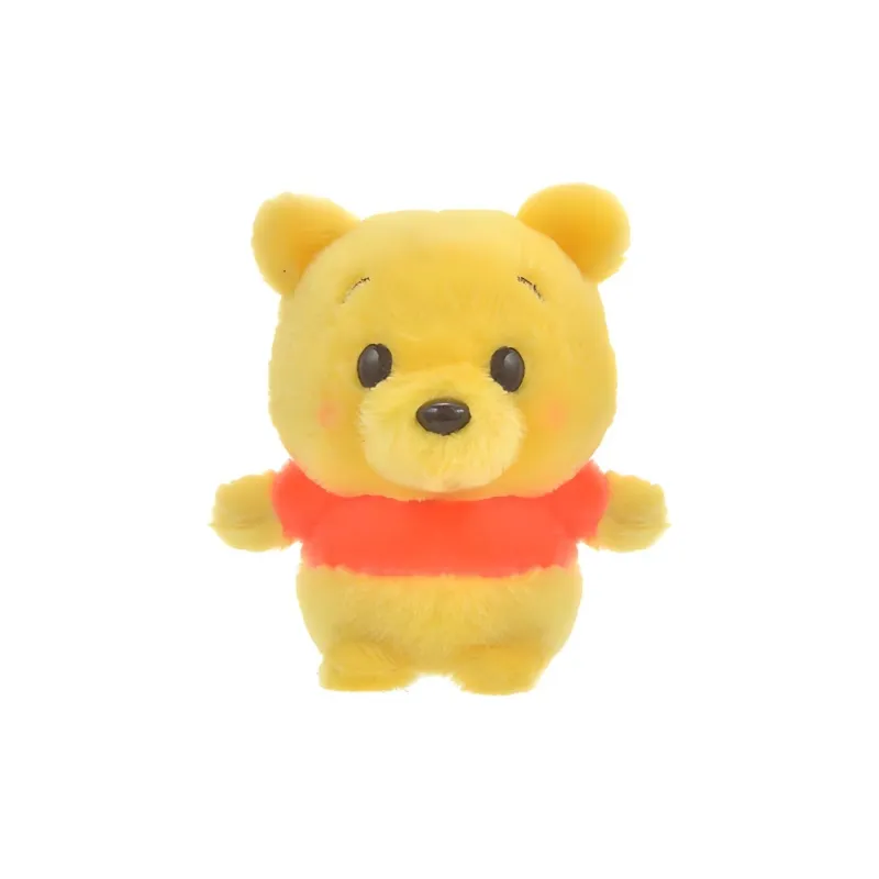 Disney Bean Eye Collection Winnie The Pooh Fluffy Yellow Dolls Plush Doll 11cm High-0