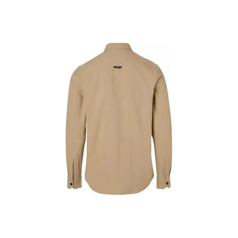 Calvin Klein Logo patch Textured cotton Shirt-1