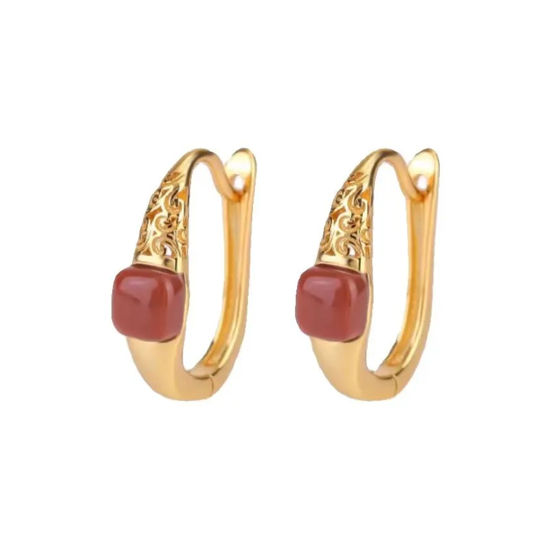 CHIC ZONE Agate Earrings Women's-6