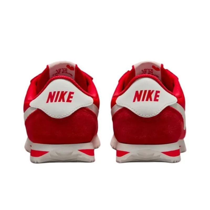 Nike Abrasion Resistant Low Top Kids' Running Shoes Red White Unisex-4