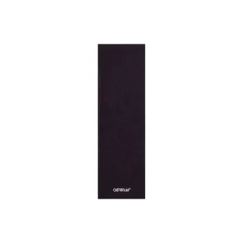 OFF-WHITE Wool Cotton Knit Scarves Kids' Black