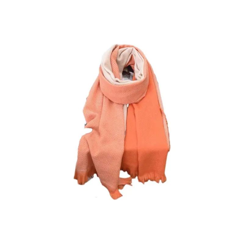 EEEENO Polyester Knit Scarves Unisex-2