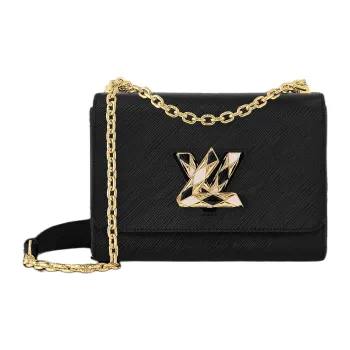 LOUIS VUITTON Cow Leather Crossbody Bag Shoulder Bag Medium Size Women's Black