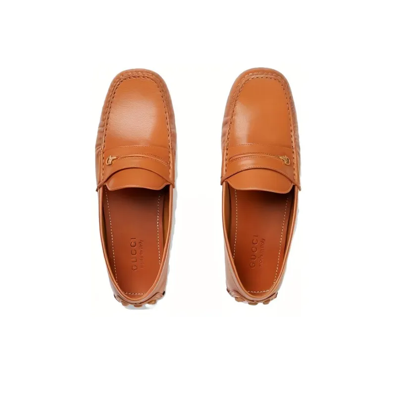 GUCCI Driver Loafer 'Horsebit Brown'-3