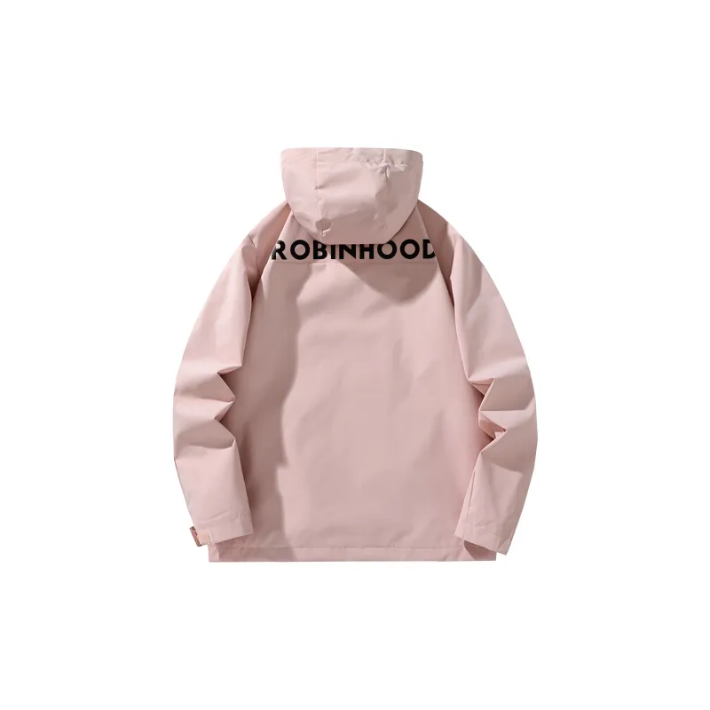 ROBINHOOD Waterproof And Windproof Windbreaker Jacket Unisex Black-25