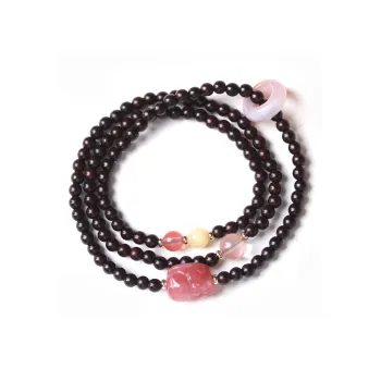 LINKY Laboratory Small Leaf Red Sandalwood Precious Wood Bracelets Unisex