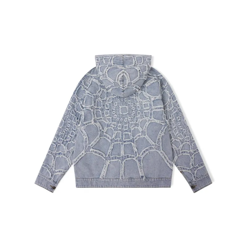 Revenge Denim Jacket Unisex Light Blue-1