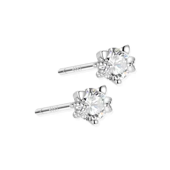 BTOE 999 Fine Silver Stud Earrings Women's