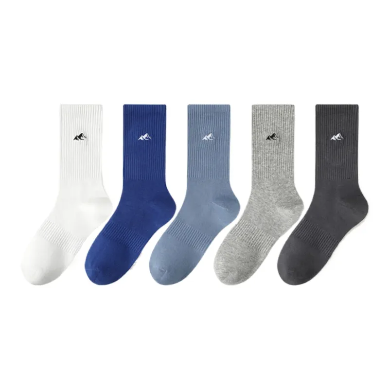 Yalu Mid Calf Socks Men's 5 Pack-8
