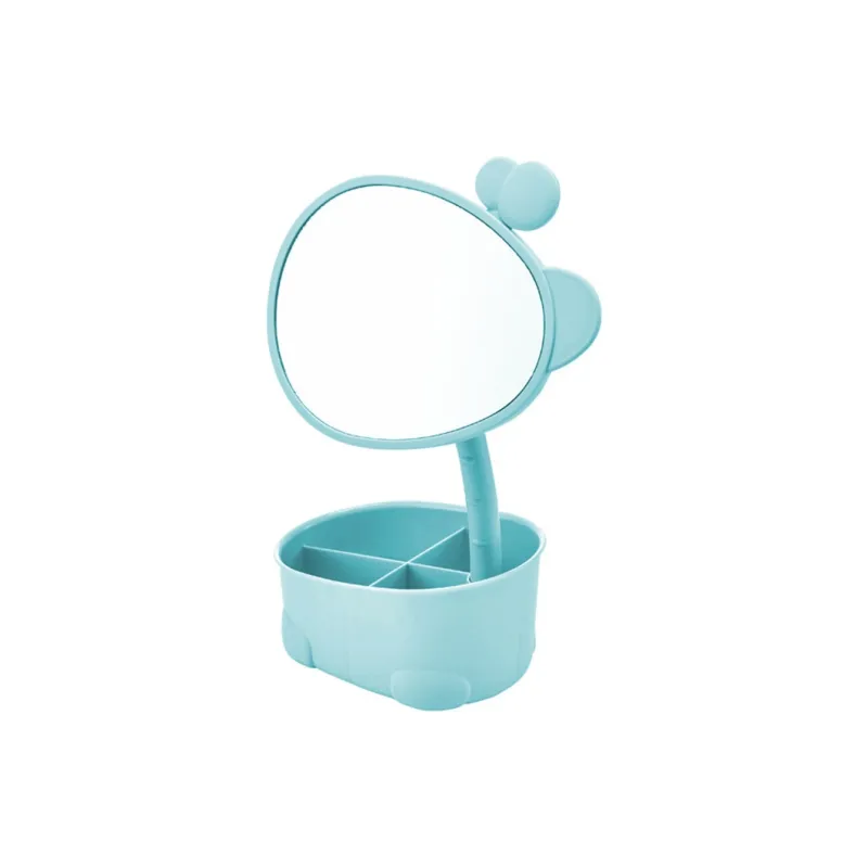 A Few More Cute Storage Compartment Rotatable Household Dormitory Portable Rotatable Make Up Mirrors-10