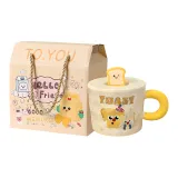 Toast Puffy (Cup+Silicone Lid+Milk Carton Portable Box)