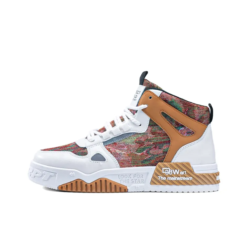 SOURCE Slip Resistant Cushioning Abrasion Resistant Breathable High Top Skateboard Shoes Men's-3