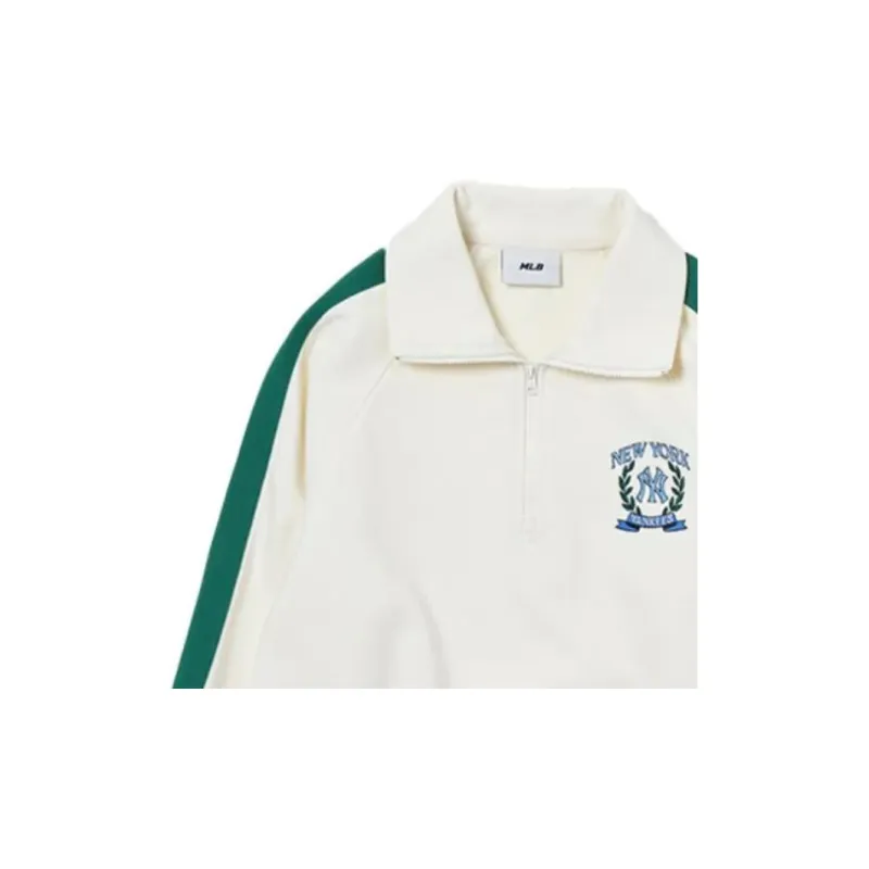 MLB New York Yankees Varsity Sportive New York Yankees Sweatshirts Sweatshirt Women's Cream-5