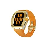 Silver Case Gold Bezel, Orange Fluorine Tape