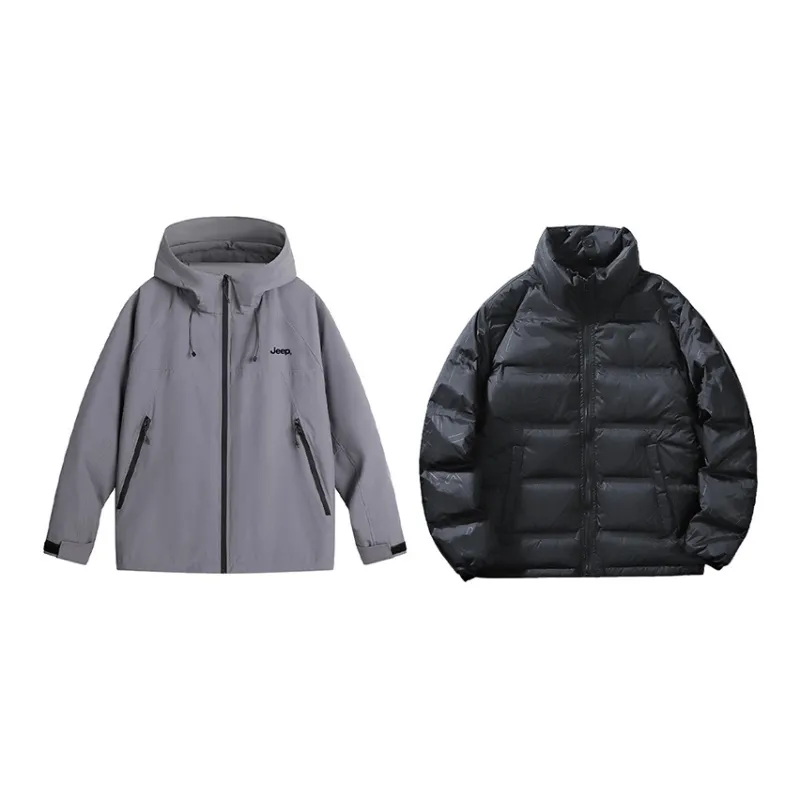 Jeep Black Knight Series Hiking Waterproof, Windproof, Abrasion Resistant, Thermal Windbreaker Jacket Unisex-31