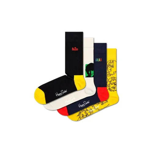 Happy Socks Mid-Calf Socks Women's 4 Pack Beatle