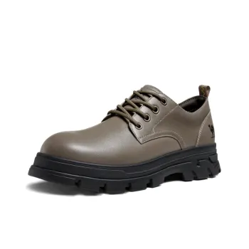 CAMEL Work Boots Men Low Top Black/Khaki